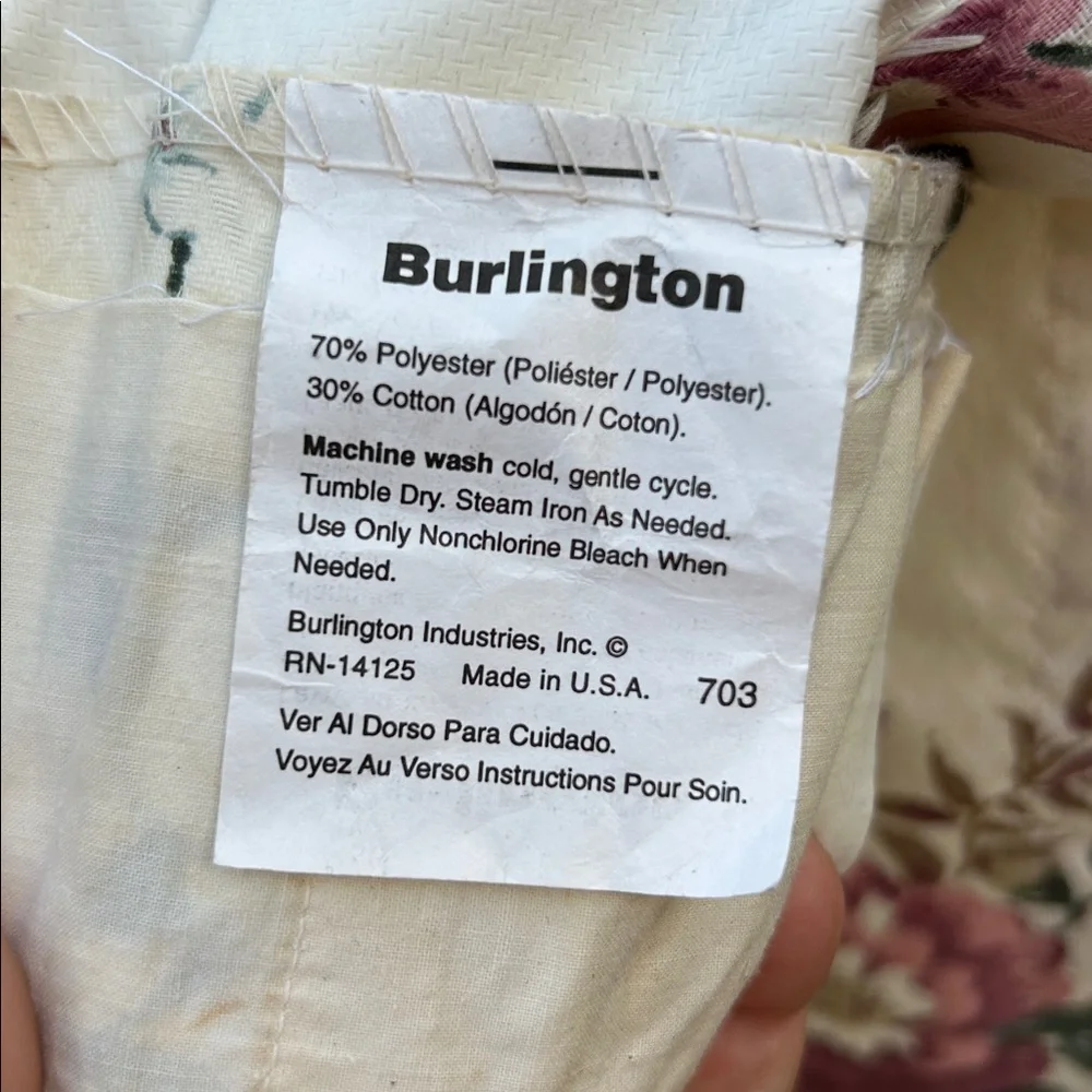Vintage Burlington Insulated Draperies 6 Panels 24” X 63” Cottage Grandma